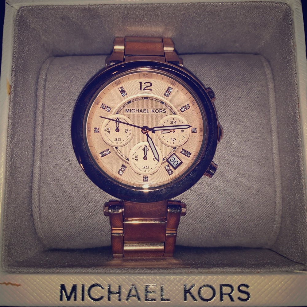 Rose Gold Micheal Kors Watch